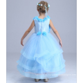 Fußbodenlänge-Tanzkleid-königliche Parteiprinzessin kleidet Kinder süße Kleidung reizende Babymädchen-Blumenmädchenkleider